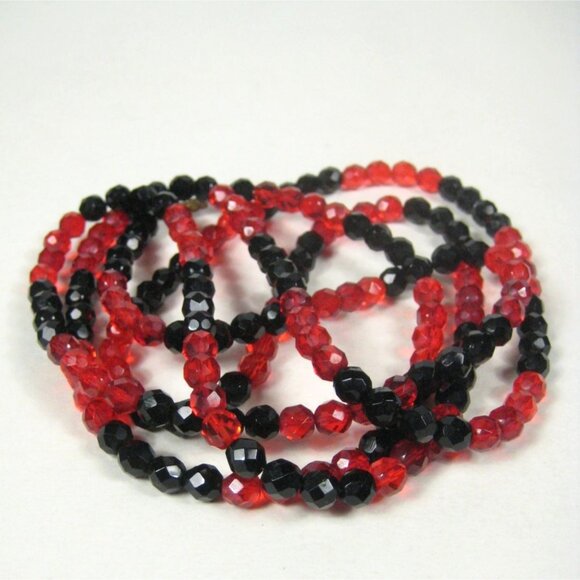 Necklace Glass Faceted Beaded 62 inch Vintage Strand Jewelry Statement Flapper - Picture 3 of 8